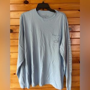 Vineyard Vines Baby Blue Long Sleeve Tee